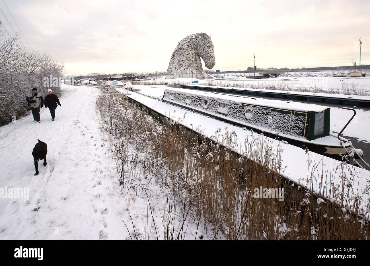 Winterwetter 17. Januar 2016 Stockfoto