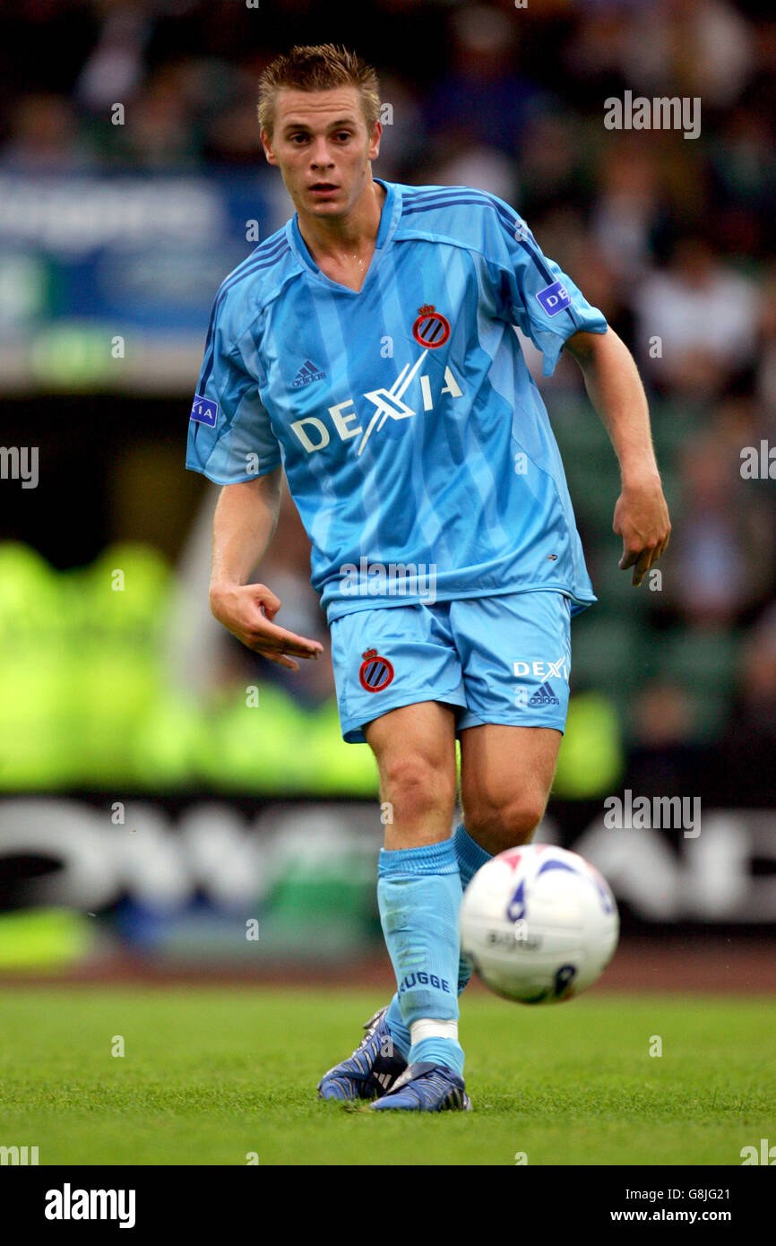 Fußball - freundlich - Plymouth Argyle / Club Brügge - Home Park. Vincent Provoost, Club Brügge Stockfoto