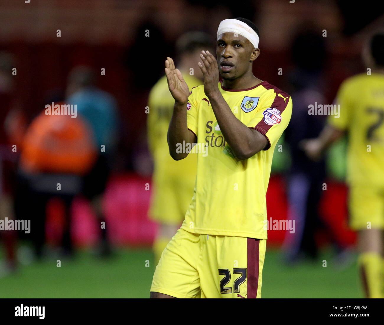 Middlesbrough gegen Burnley - Emirates FA Cup - Dritte Runde - Riverside Stadium. Burnleys Tendayi Darikwa feiert den Sieg Stockfoto