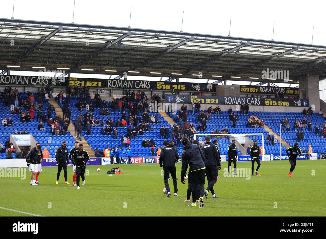 Colchester United gegen Charlton Athletic - Emirates-FA-Cup - 3. Runde - Colchester Community Stadium Stockfoto