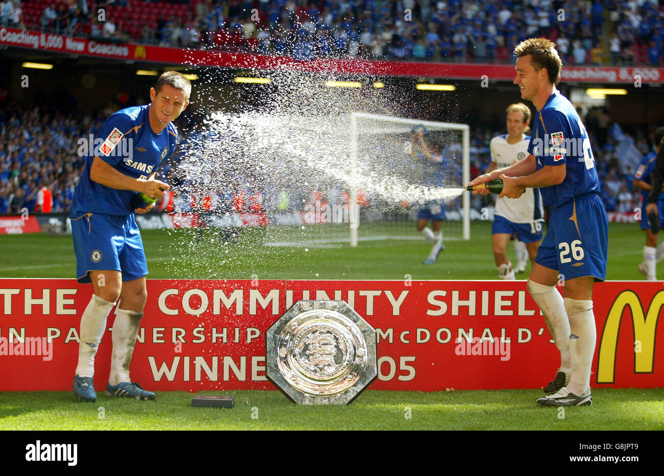 Fußball - FA Community Shield - Chelsea V Arsenal - Millennium Stadium Stockfoto