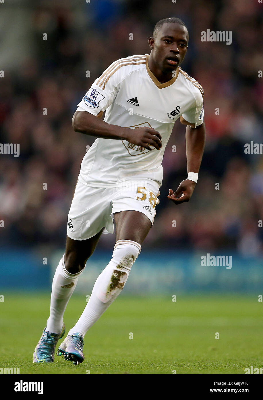 Crystal Palace gegen Swansea City - Barclays Premier League - Selhurst Park. Modou Barrow von Swansea City Stockfoto