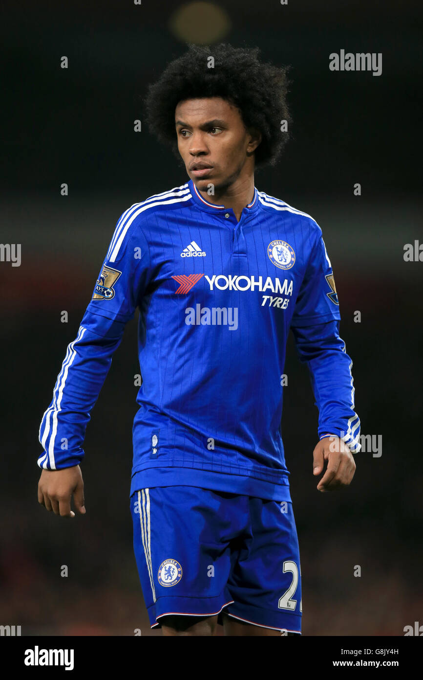 Arsenal gegen Chelsea - Barclays Premier League - Emirates Stadium. Willian, Chelsea Stockfoto