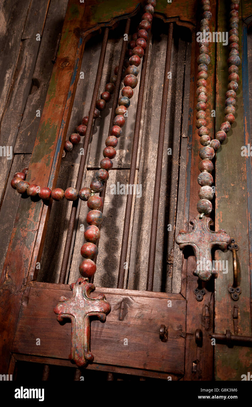 Rosenkranz Gebetskette Halskette "Rosarium" Stockfoto