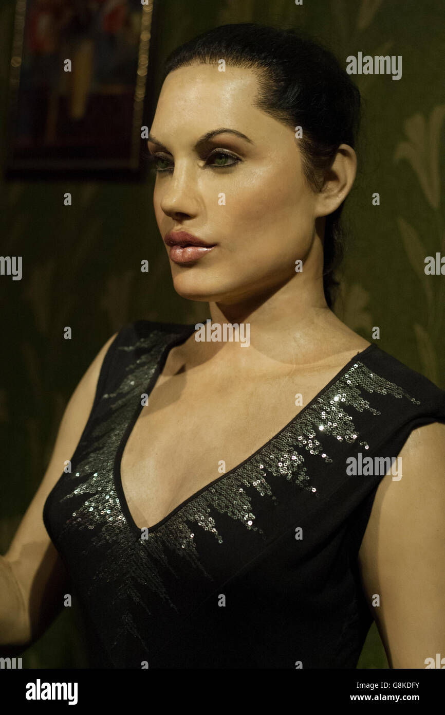 Angelina Jolie Wachsmodell in Lonavala Wachsfigurenkabinett Stockfoto