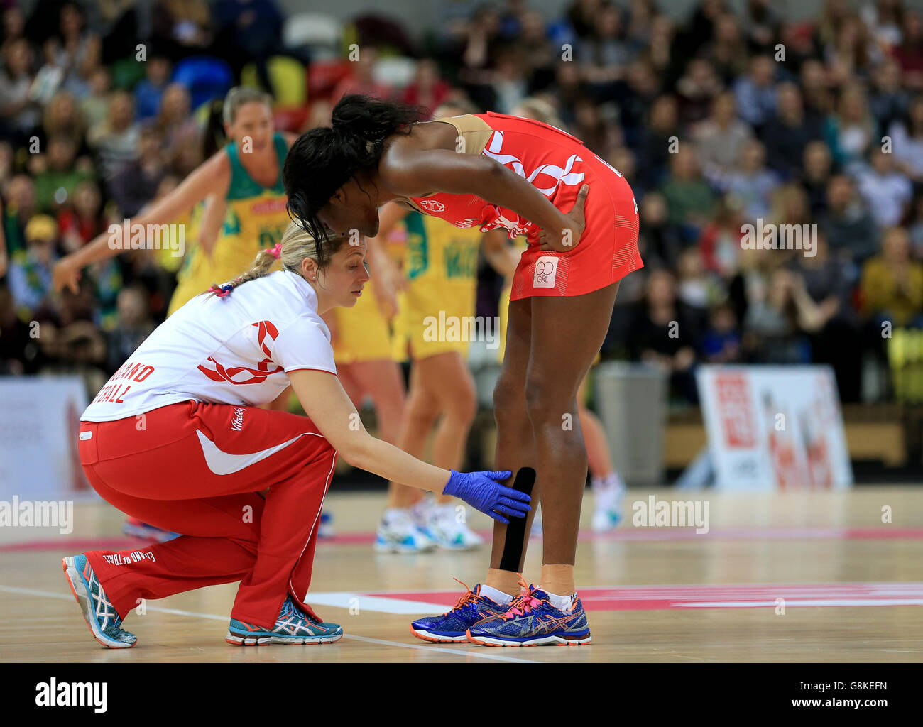 England V Australien - International Netball Series - dritten Match - Copper Box Stockfoto