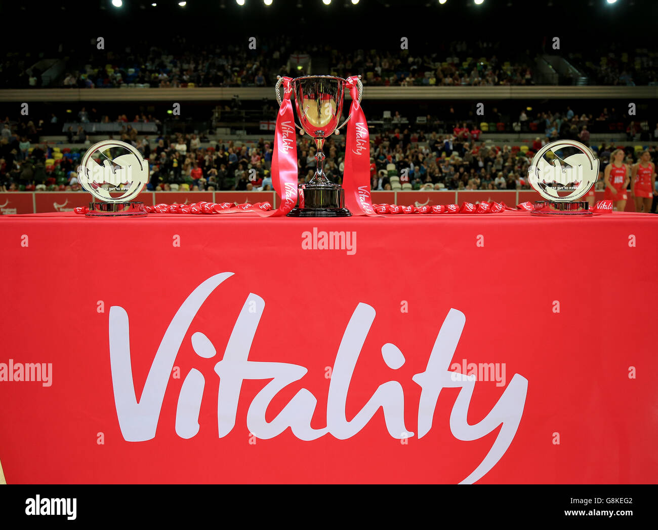 England V Australien - International Netball Series - dritten Match - Copper Box Stockfoto