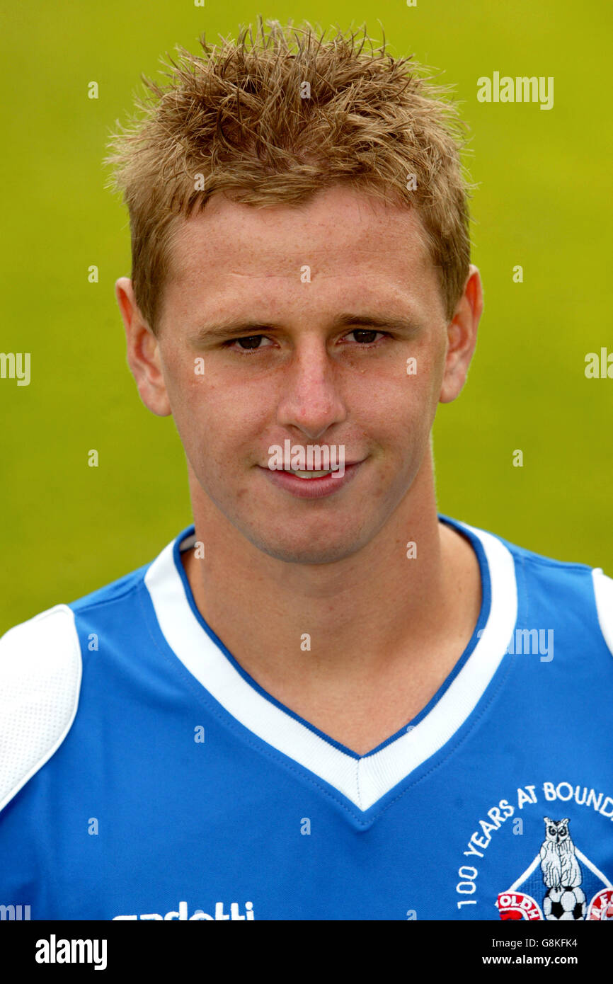 Fußball - Coca-Cola Football League One - Oldham Athletic Photocall - Boundary Park Stockfoto