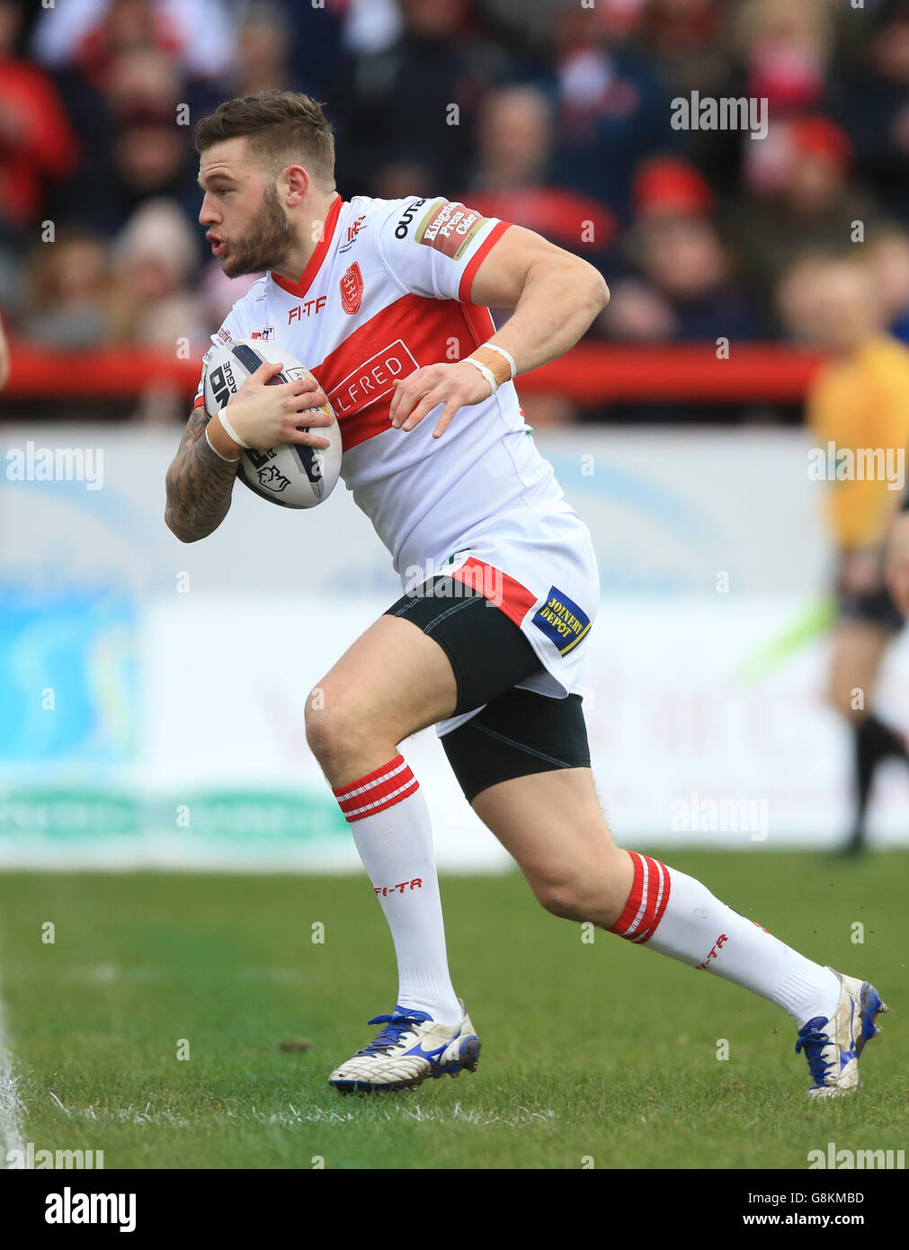 Hull Kr's Thomas Mimms beim ersten Spiel der Utility Super League im KC LightStream Stadium, Hull. Stockfoto