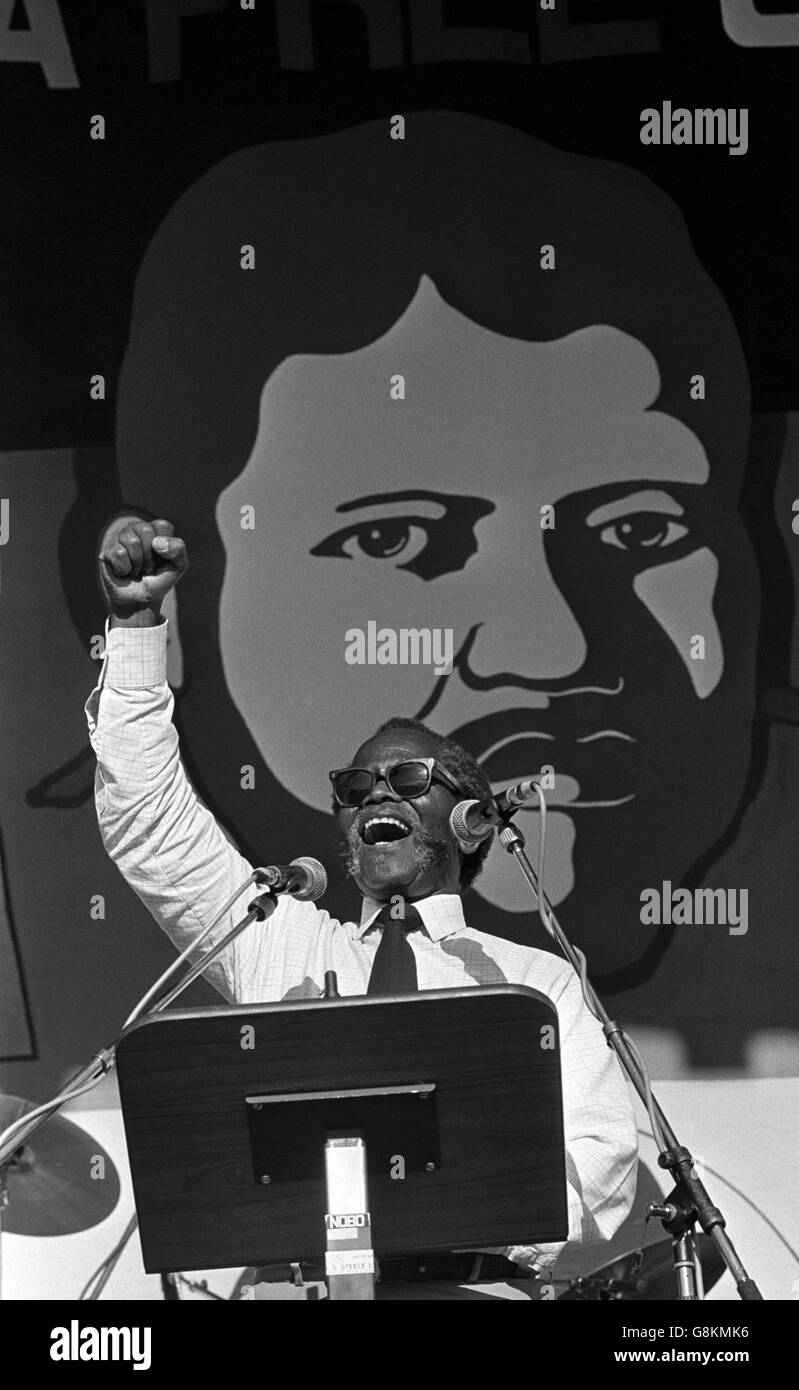 Anti-Apartheid-Rallye Stockfoto