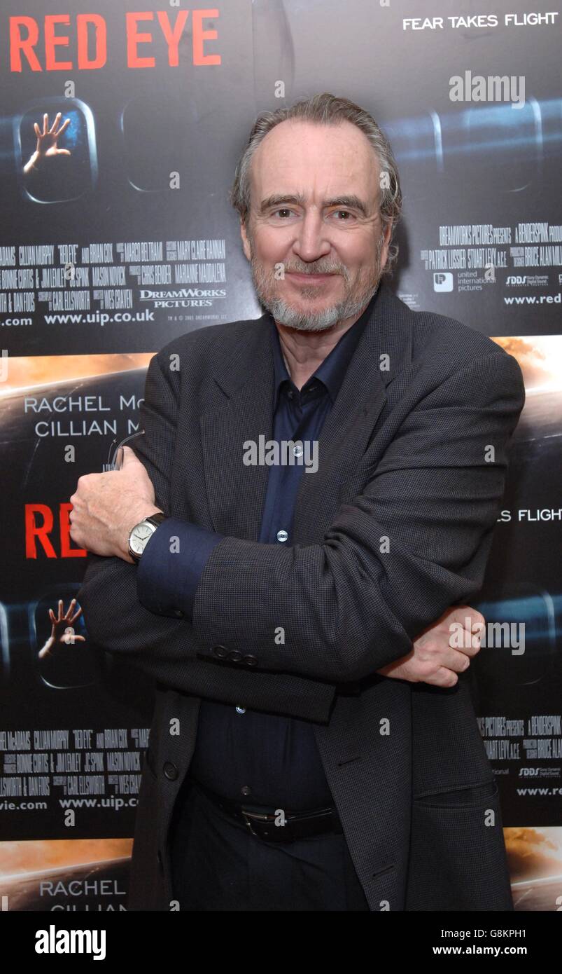 Wes Craven nimmt an der Sondervorführung seines neuen Films 'Red Eye' im Charlotte Street Hotel im Zentrum von London Teil, Dienstag, 30. August 2005. DRÜCKEN Sie VERBANDSFOTO. Foto Kredit sollte lauten: Steve Parsons/PA Stockfoto