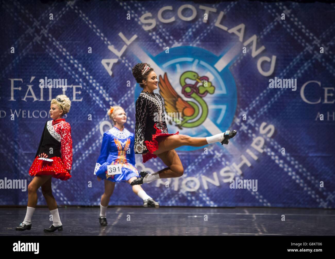 Alle Schottland Irish Dance Meisterschaften Stockfoto