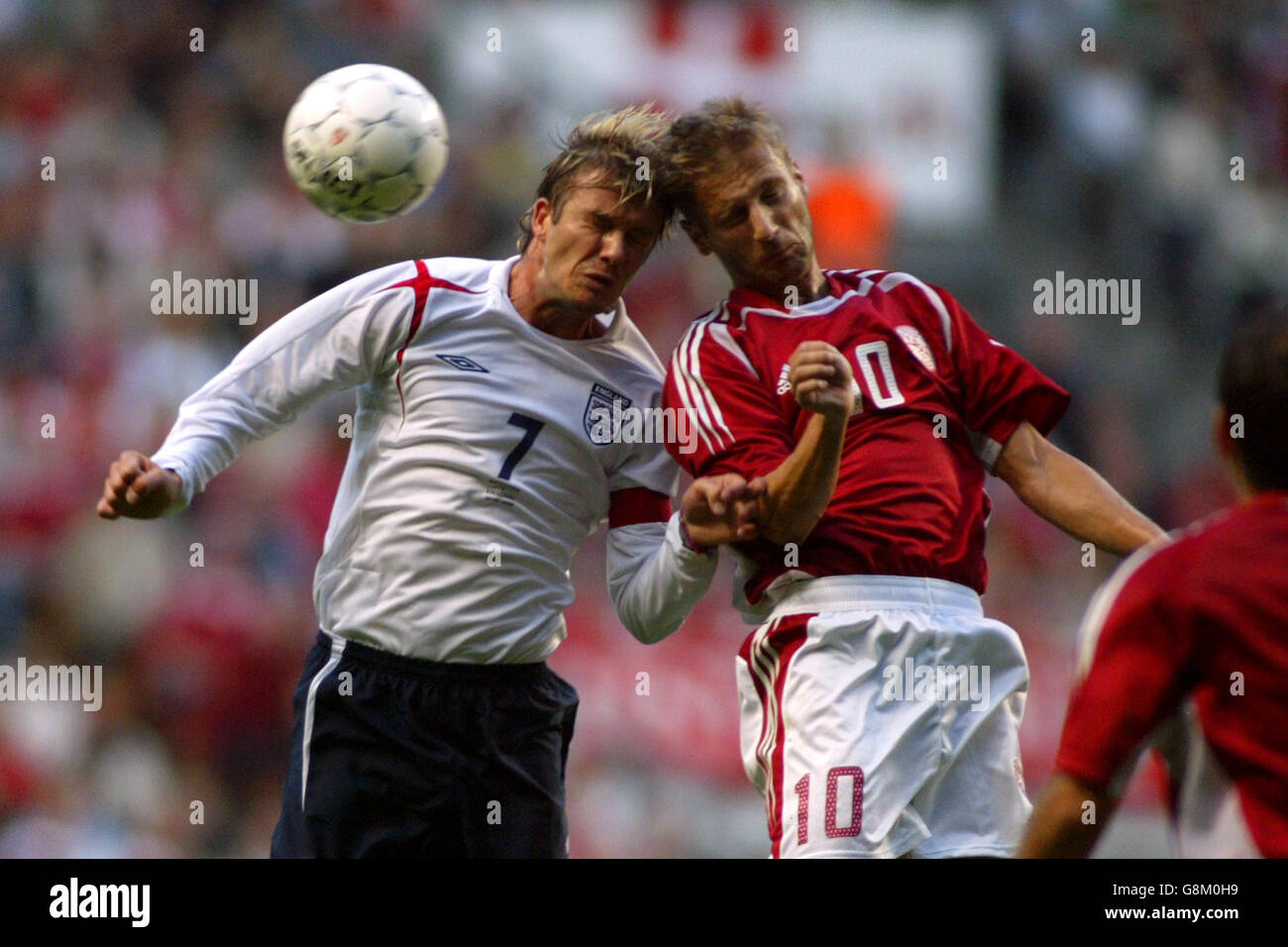 Fußball - internationale Freundschaftsspiele - Dänemark / England - Parken-Stadion Stockfoto