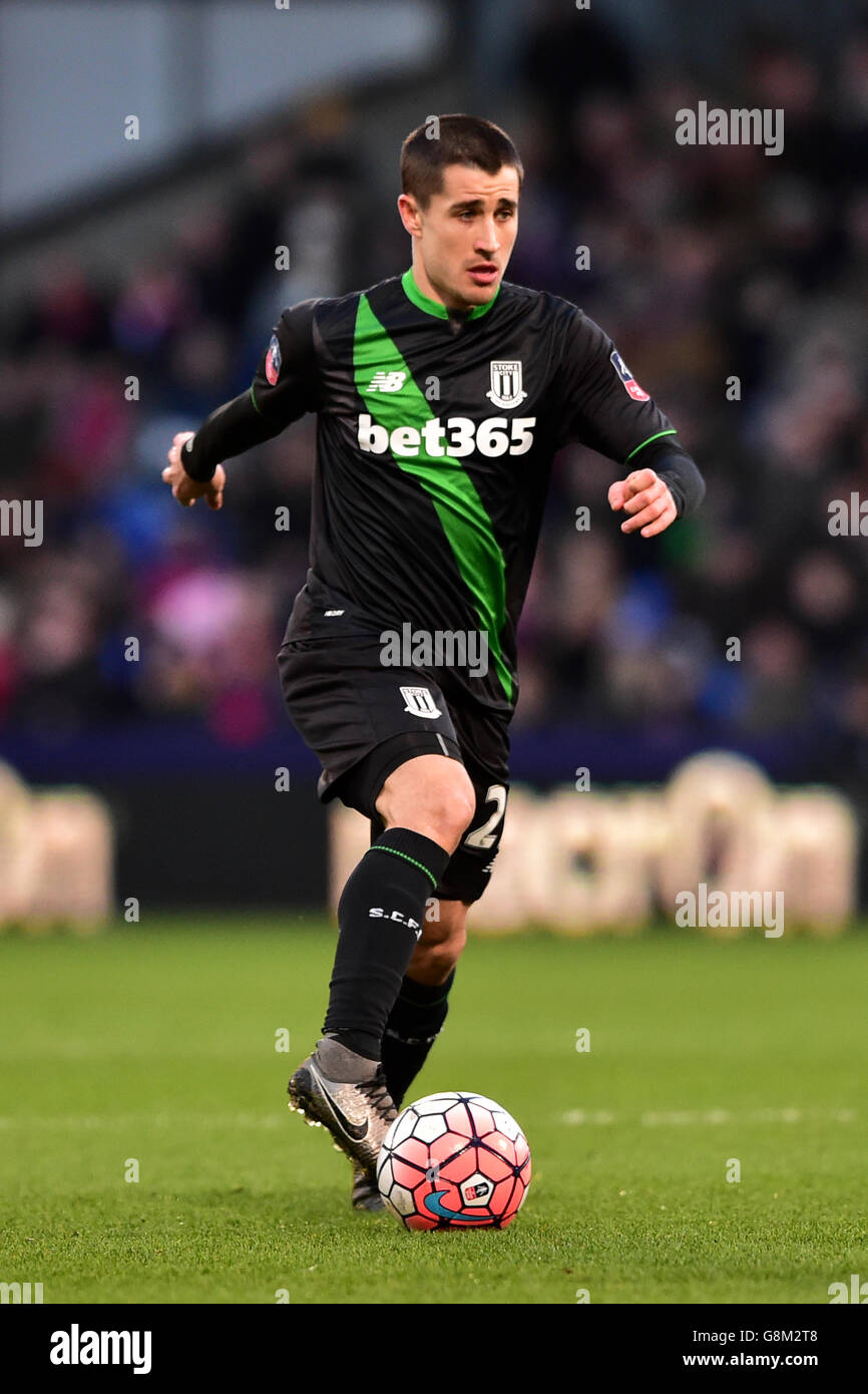 Bojan Krkic von Stoke City während des Emirates FA Cup, dem vierten Runde im Selhurst Park, London. Stockfoto