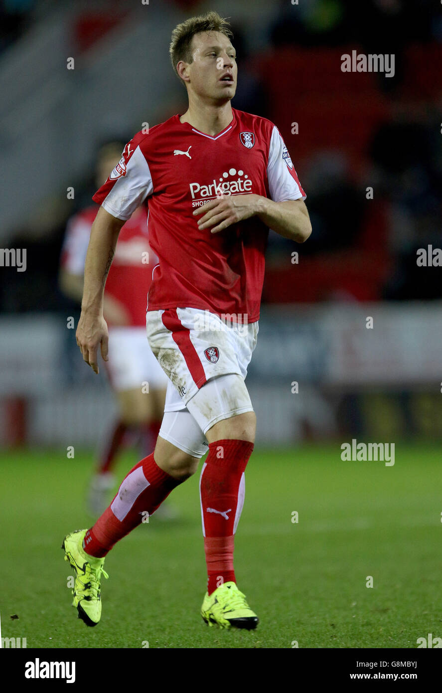 Rotherham United / Charlton Athletic - Sky Bet Championship - AESSEAL New York Stadium. Luciano Becchio von Rotherham United Stockfoto