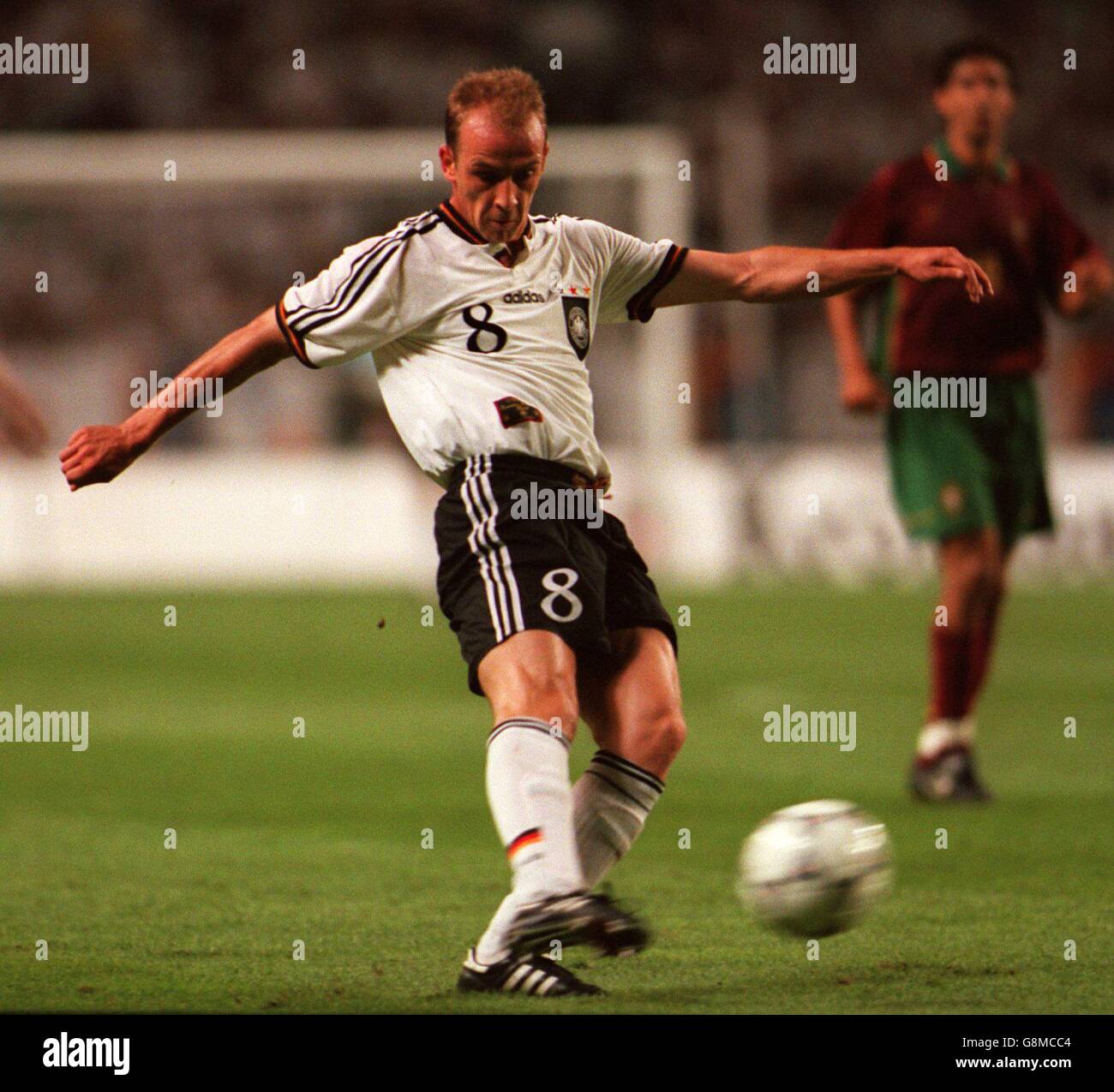 International Soccer - Deutschland - Portugal. Mario Basler, Deutschland Stockfoto