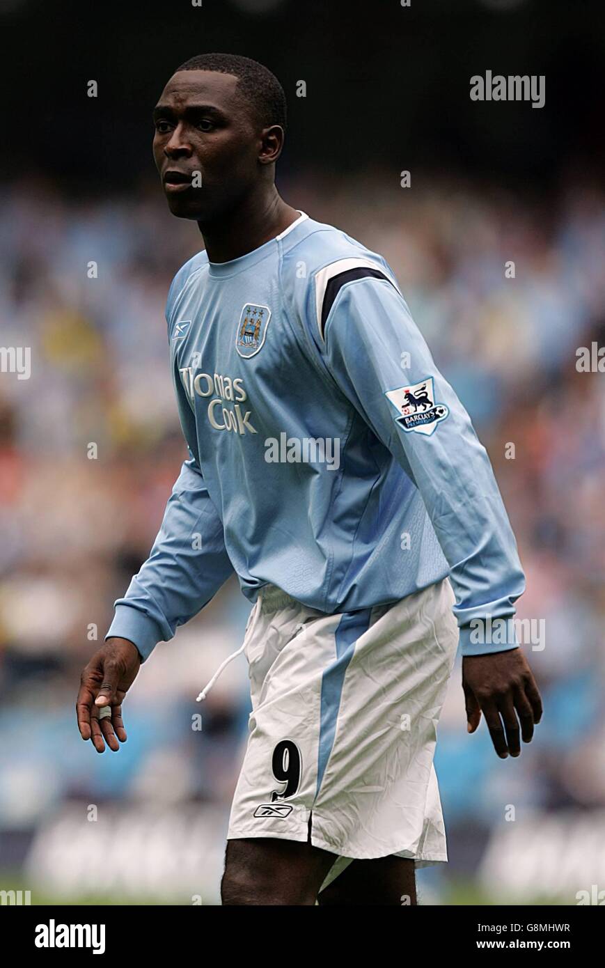 Fußball - FA Barclays Premiership - Manchester City / Portsmouth - City of Manchester Stadium. Andy Cole, Manchester City Stockfoto