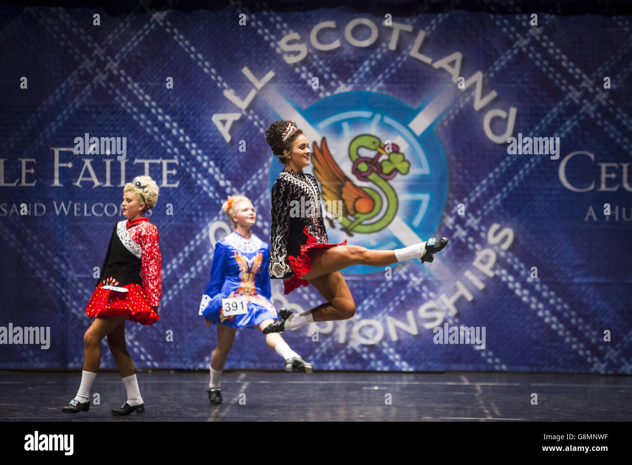 Alle Schottland Irish Dance Meisterschaften Stockfoto