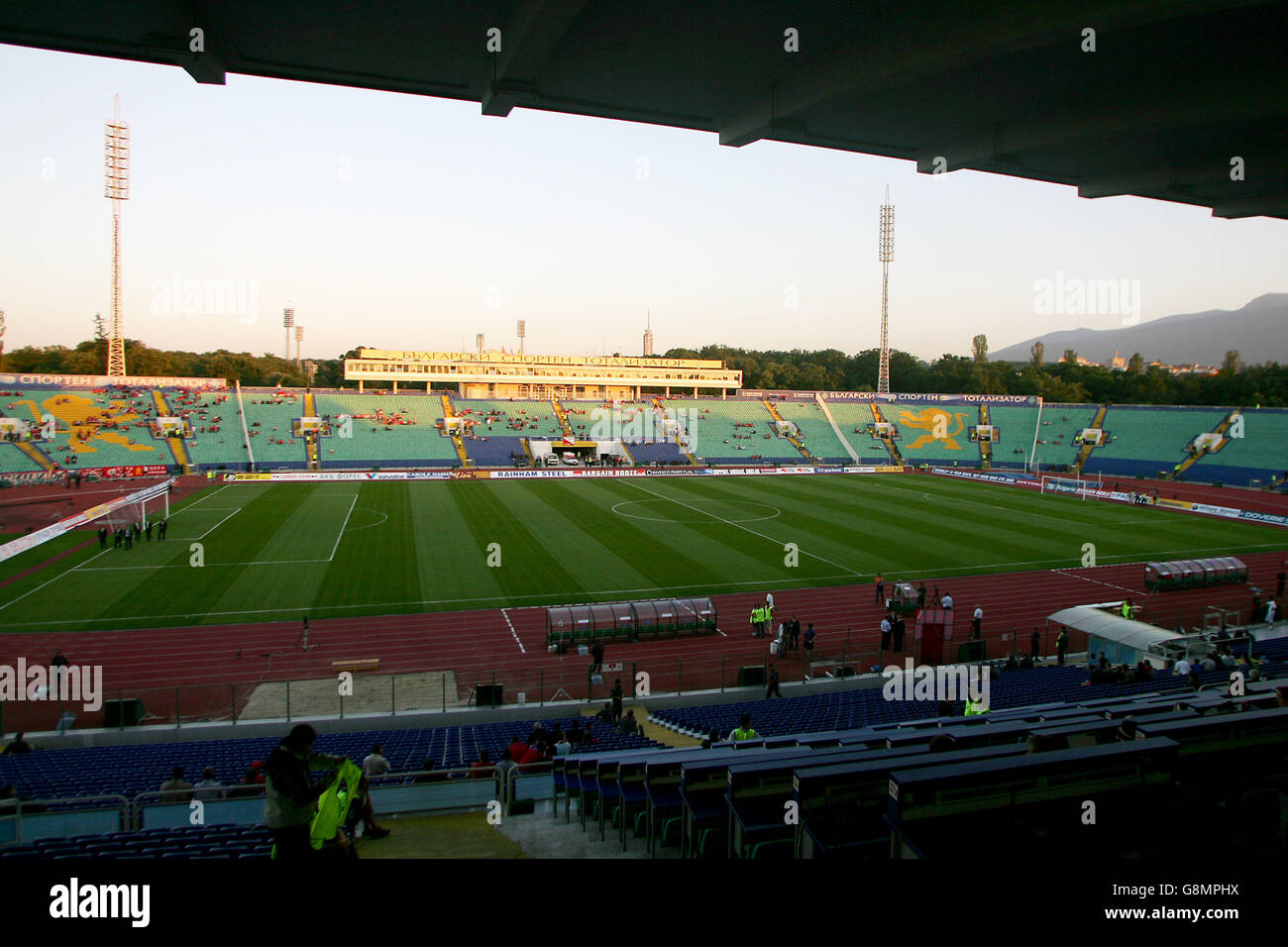 Fußball - UEFA Champions League - Dritte Qualifikationsrunde - erste Etappe - CSKA Sofia gegen Liverpool - Vassil Levski Stadium. Eine allgemeine Ansicht des Vassil Levski Stadions, Heimat des CSKA Sofia Stockfoto