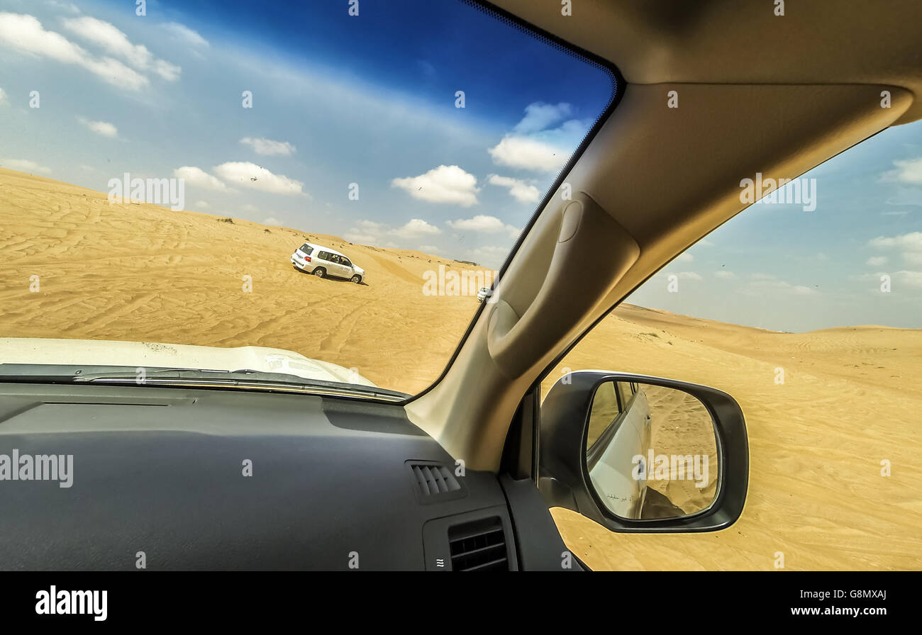 Jeep-Tour - Wahiba Sands, Oman. Stockfoto