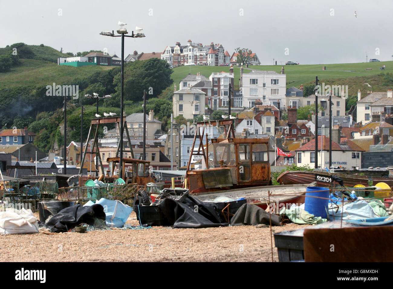 Ältere Badeort Stockfoto