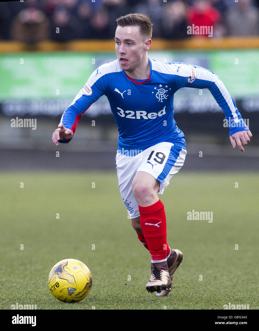 Die Rangers Barry McKay während des Ladbrokes Scottish Championship Spiels im Indodrill Stadium, Alloa. Stockfoto