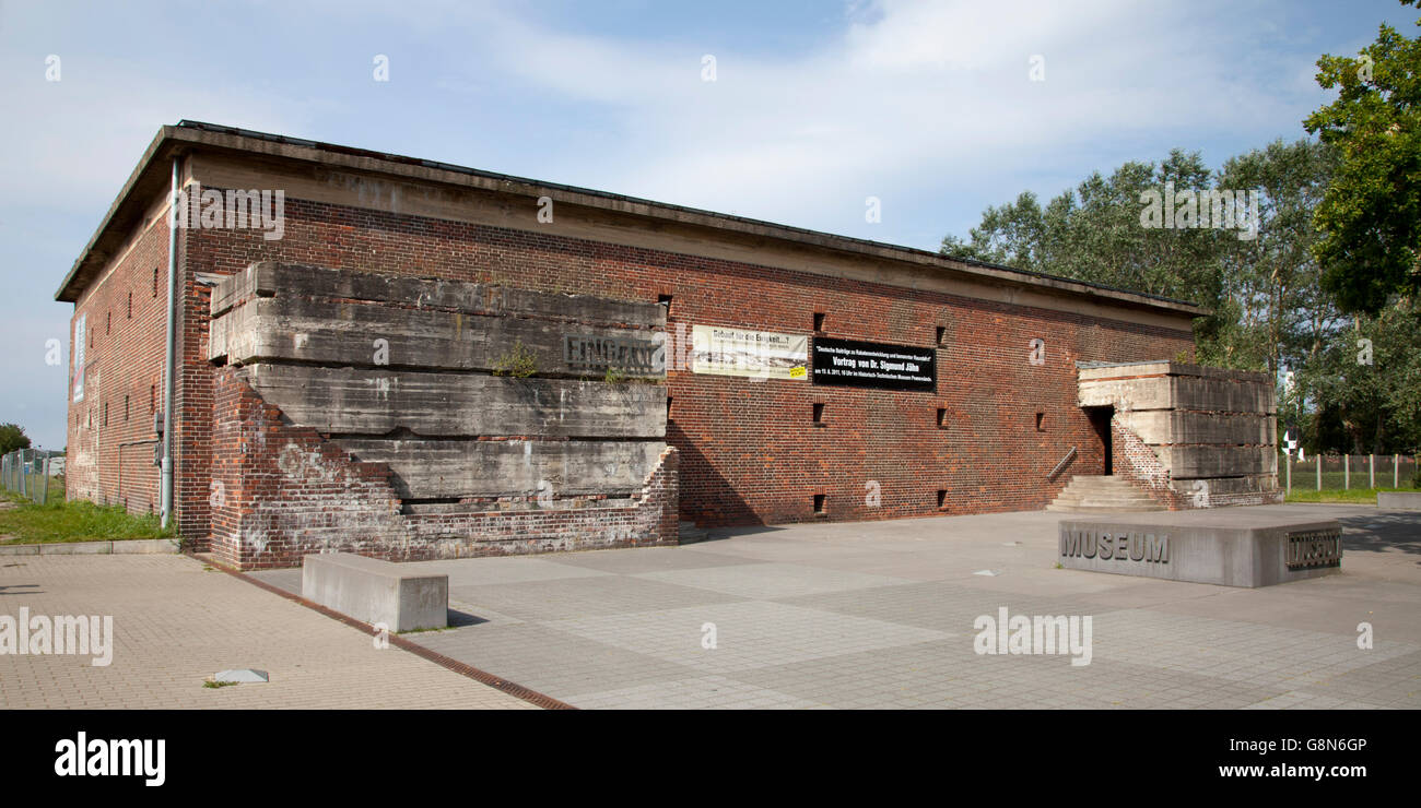 Historisch technisches Informationszentrum, Museum, Peenemünde, Insel Usedom, Mecklenburg-Vorpommern, PublicGround Stockfoto