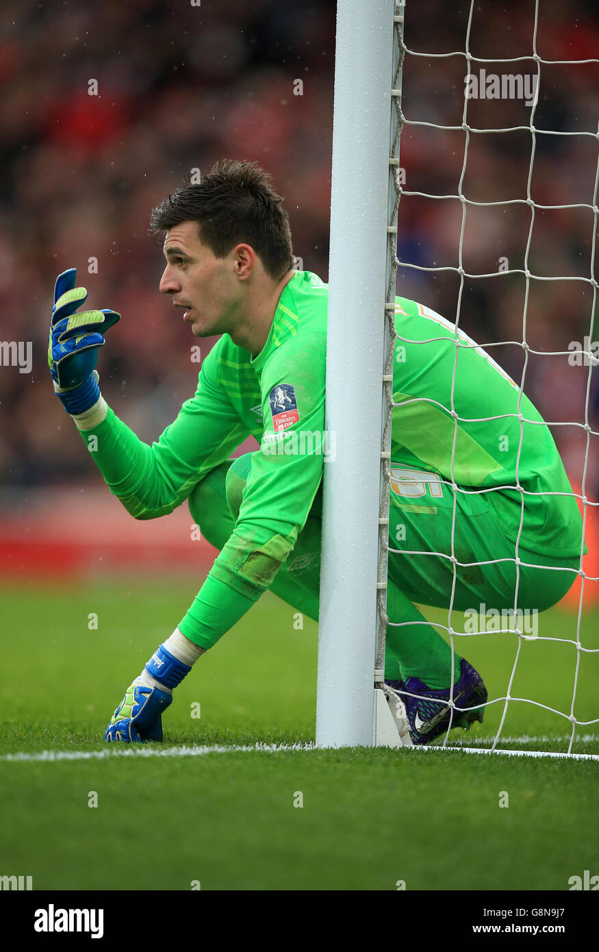 Arsenal gegen Hull City - Emirates FA Cup - Fünfte Runde - Emirates Stadium. Torhüter von Hull City, Eldin Jakupovic Stockfoto