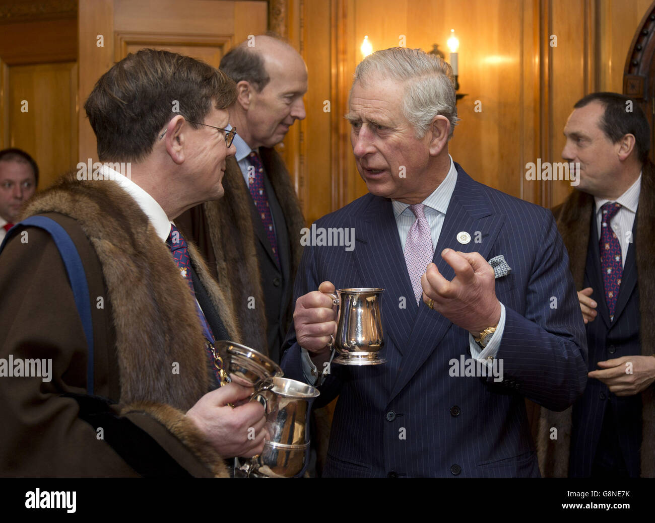 Prinz Charles Worshipful Company der Brauer Stockfoto