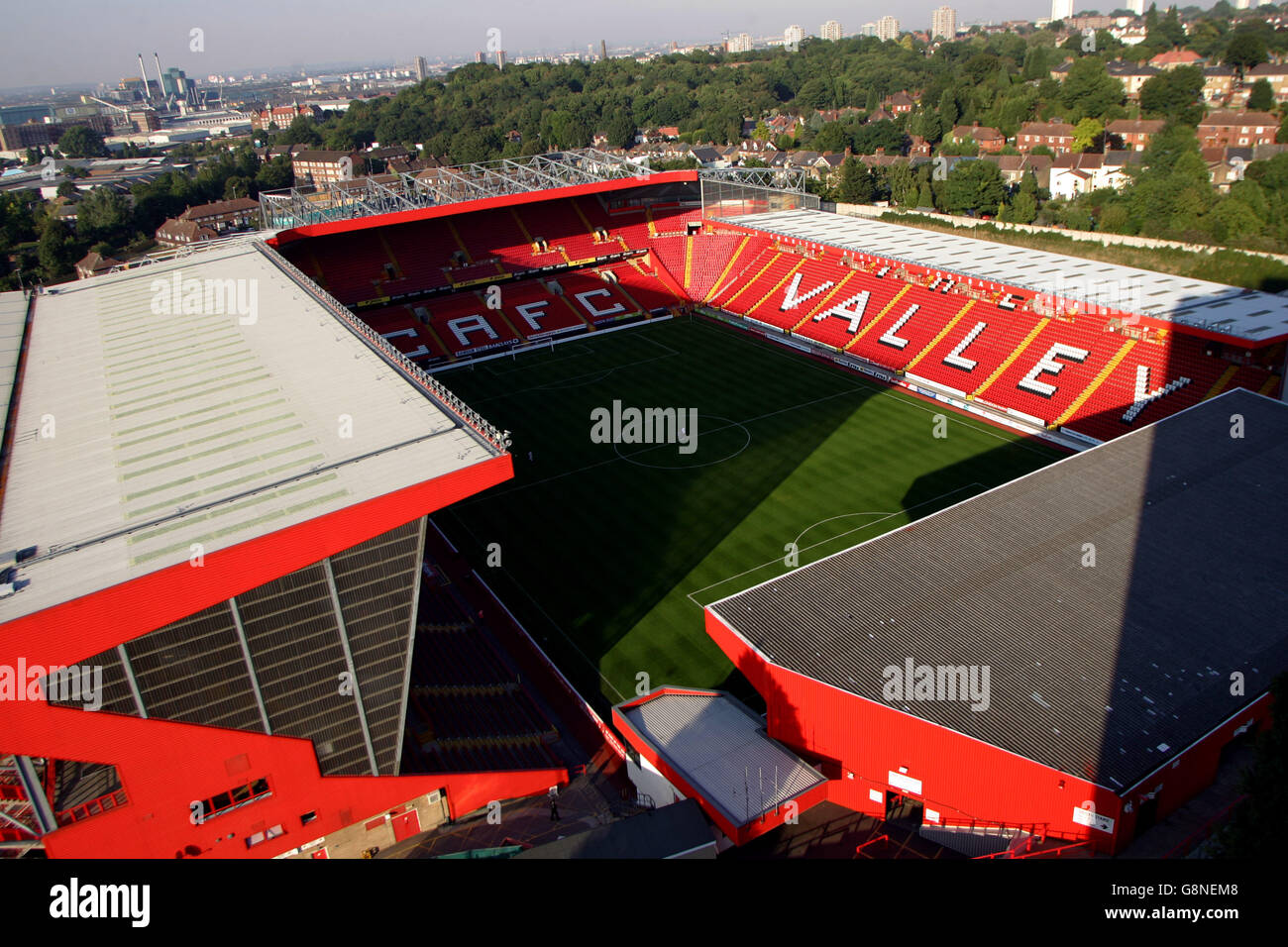 Fußball - Barclays Reserve League South - Charlton Athletic gegen Watford - The Valley. The Valley, Heimat von Charlton Athletic Stockfoto