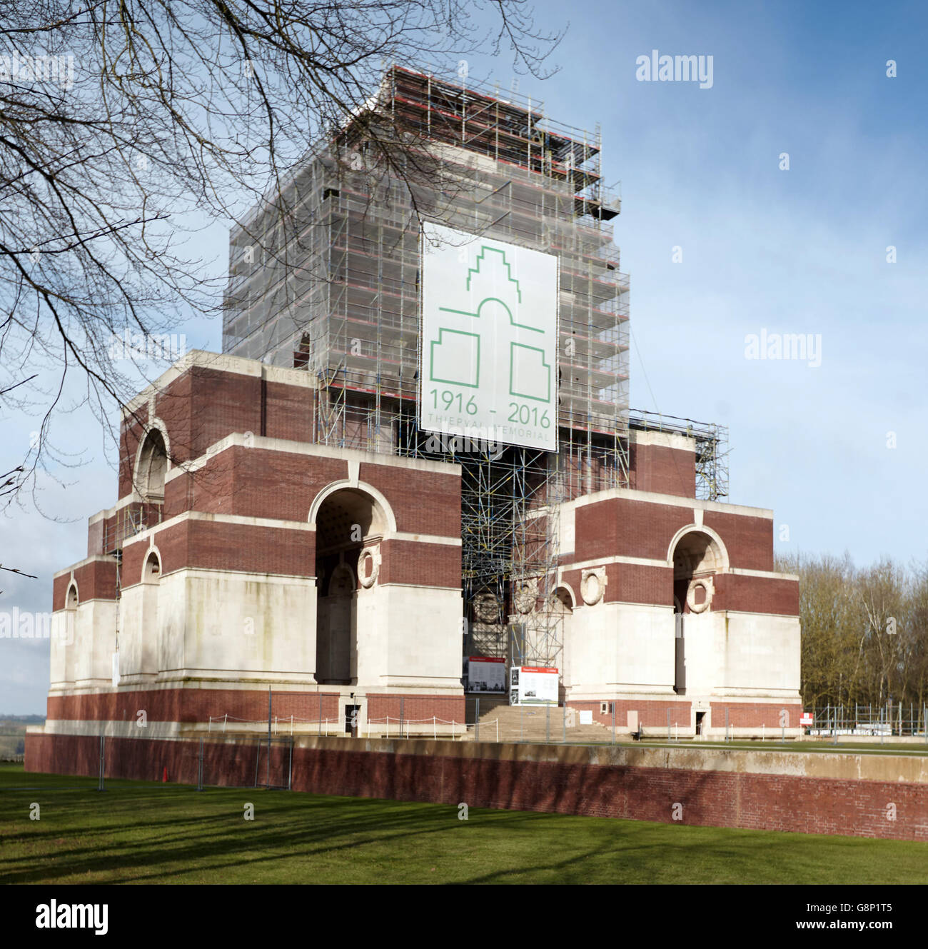 Das Thiepval Memorial für die Vermissten der Somme in Nordfrankreich. Stockfoto