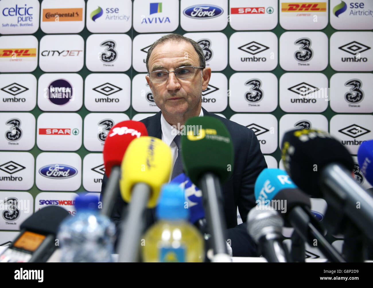 Irland-Manager Martin O'Neill während der Kaderankündigung auf dem National Sports Campus, Abbotstown, Dublin. Stockfoto