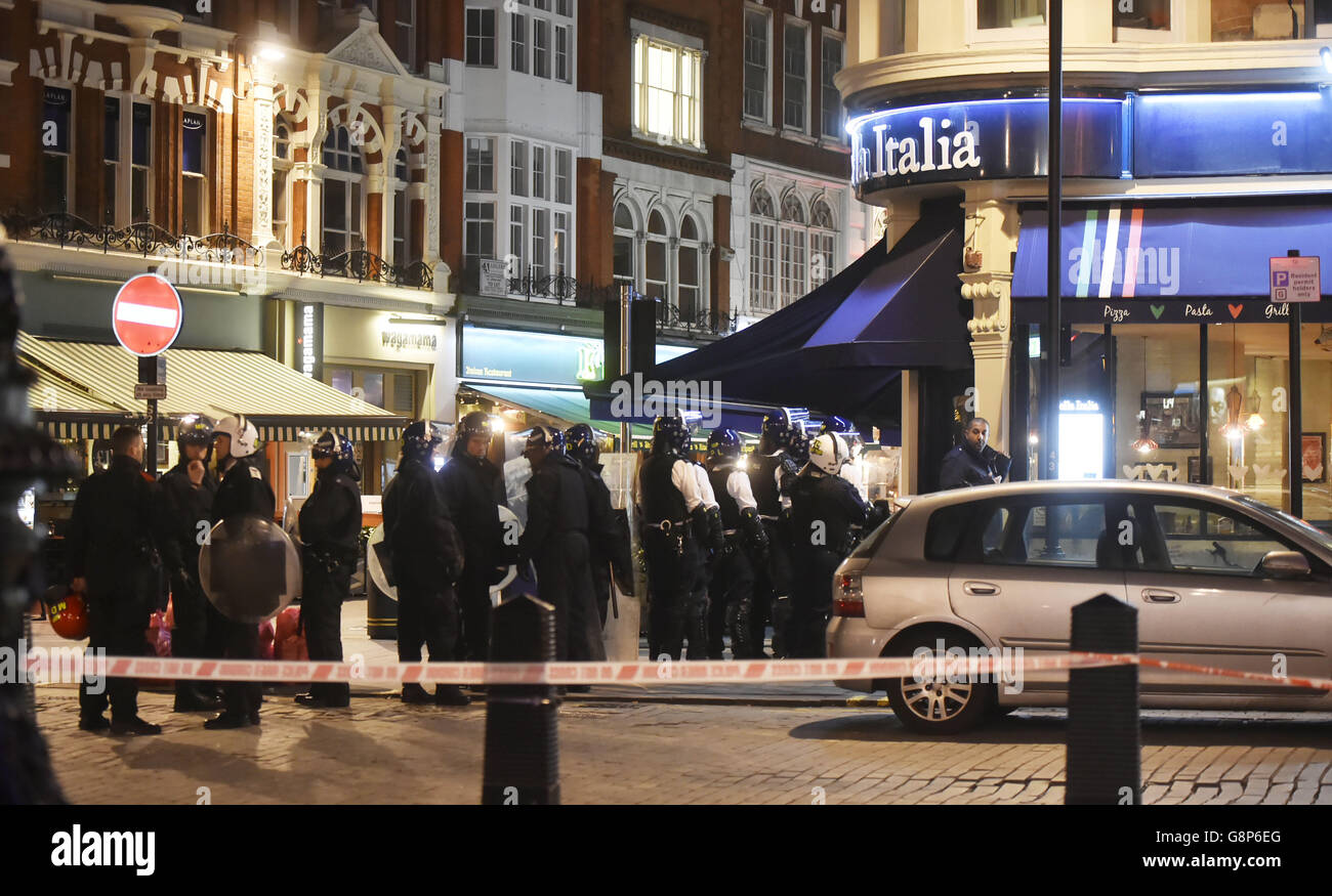 Leicester Square Bella Italia als Geisel Stockfoto