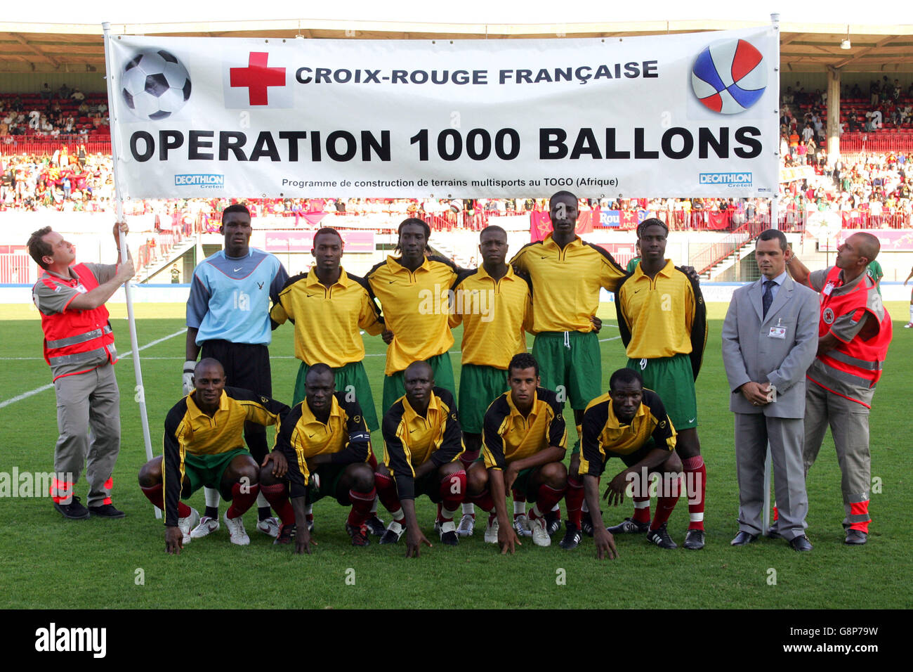 Fußball - Internationale Freundschaften - Marokko - Togo - Stade Robert Diochon. Togo-Teamgruppe Stockfoto
