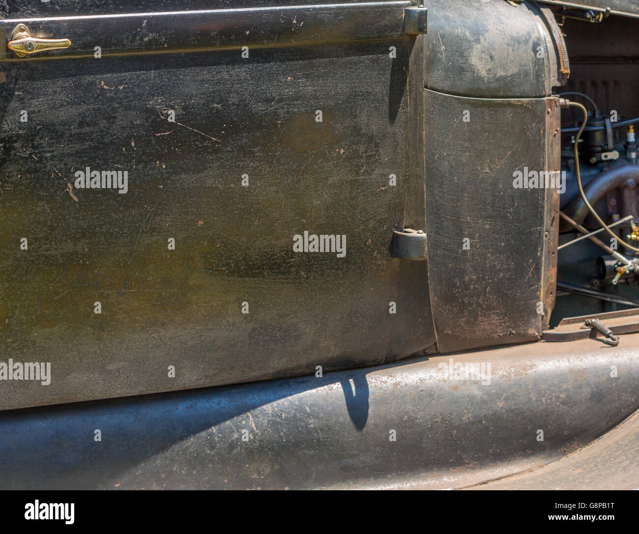 Detail von einem alten Ford T-Modell Stockfoto