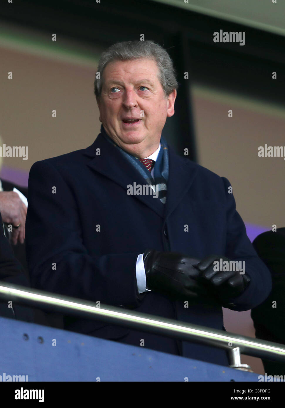 West Bromwich Albion gegen Manchester United - Barclays Premier League - The Hawthorns. England Manager Roy Hodgson an den Tribünen. Stockfoto