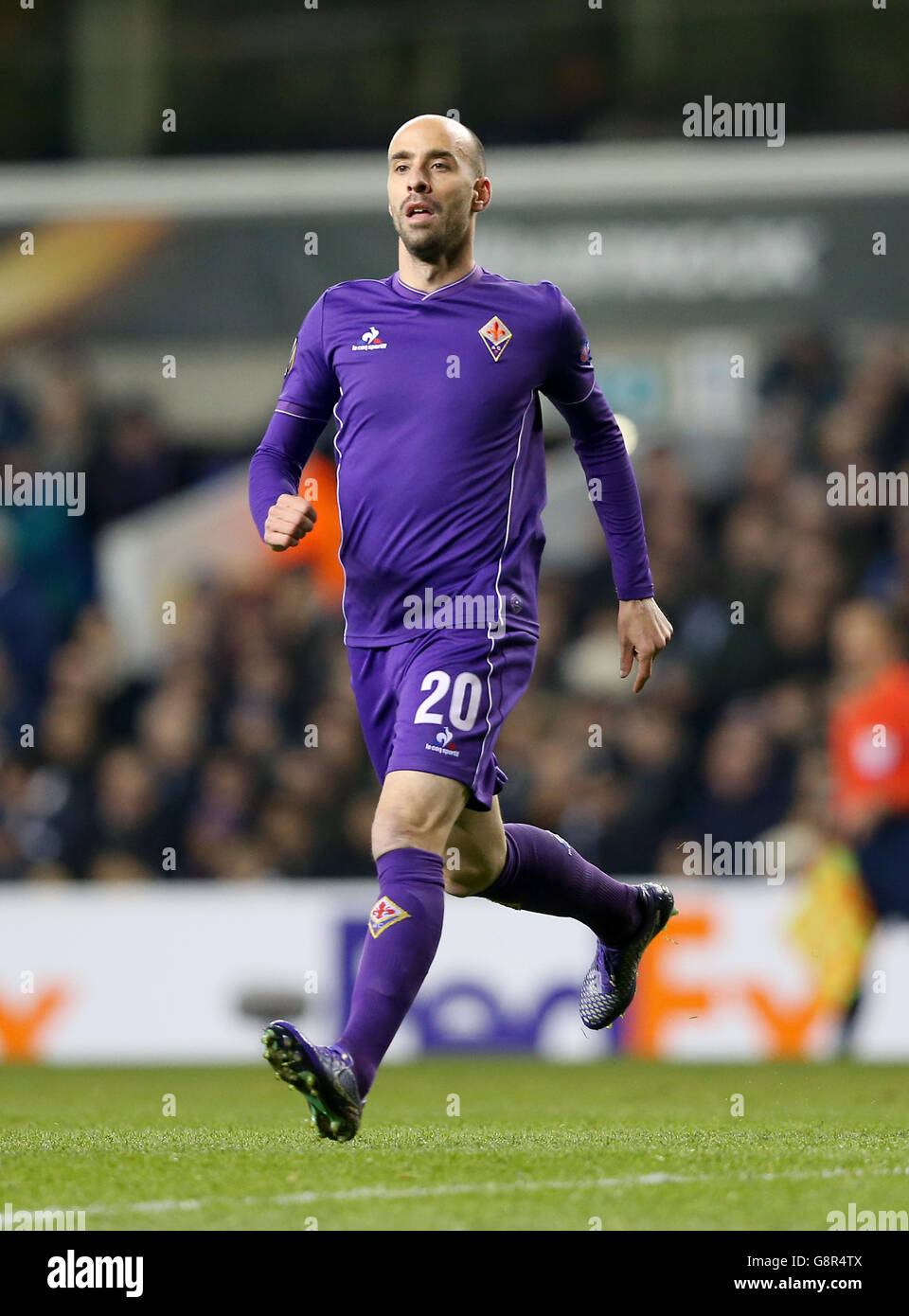 Tottenham Hotspur gegen Fiorentina - UEFA Europa League - Runde 32 - zweite Etappe - White Hart Lane. Borja Valero, Fiorentina Stockfoto