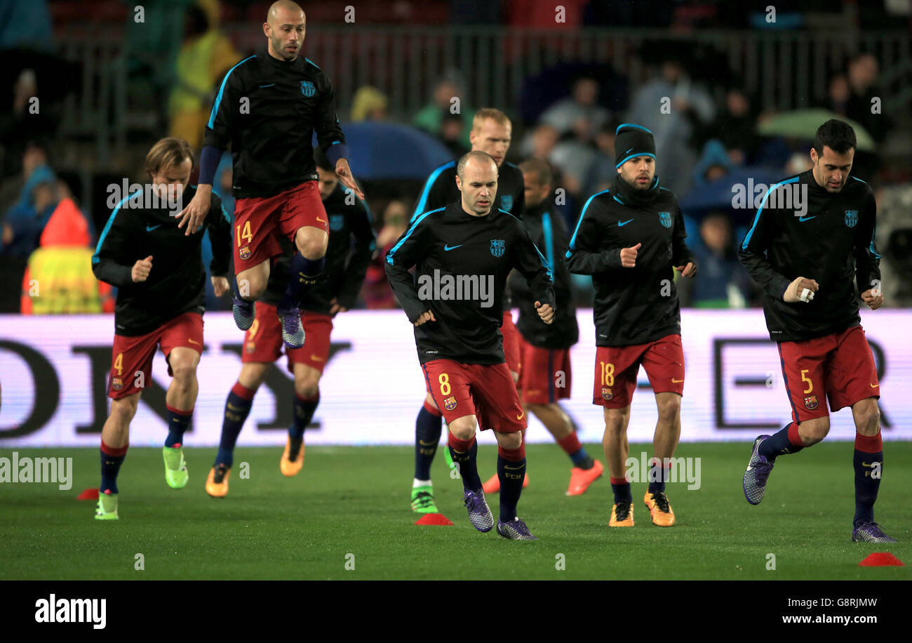 Barcelona vs. Arsenal - UEFA Champions League - Runde von sechzehn - Rückspiel - Camp Nou Stockfoto