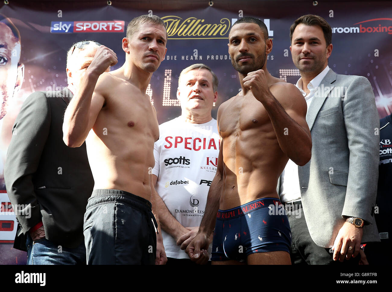 Kell Brook V Kevin Bizier-wiegen - Wintergärten Stockfoto