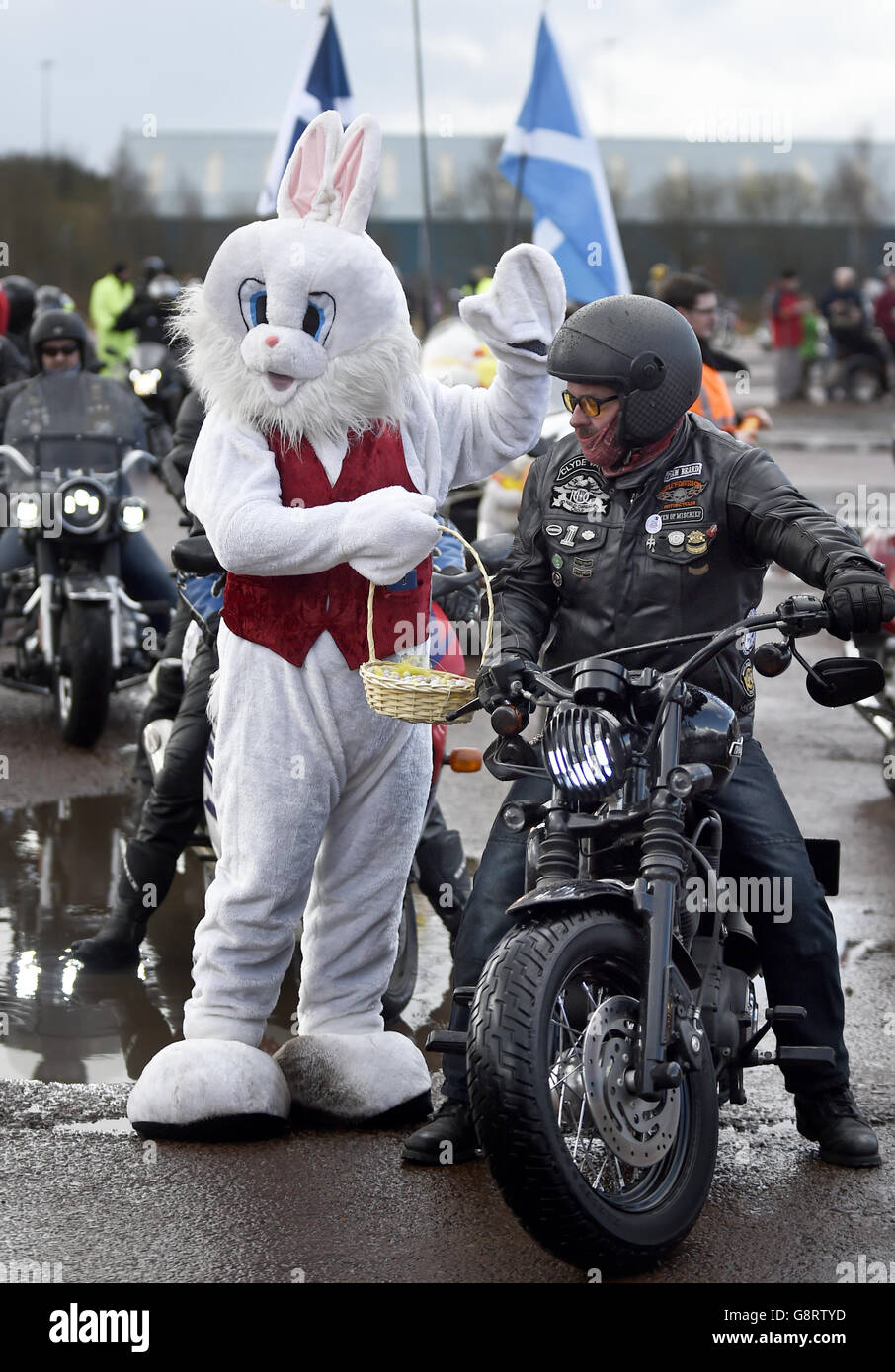 Führen Sie Glasgow Childrens Hospital Charity Easter Egg Stockfoto