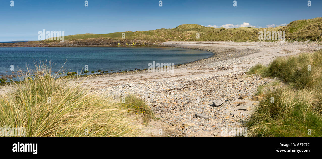Irland, Co. Sligo, Streedagh, atlantische Küste Strand, Panorama Stockfoto