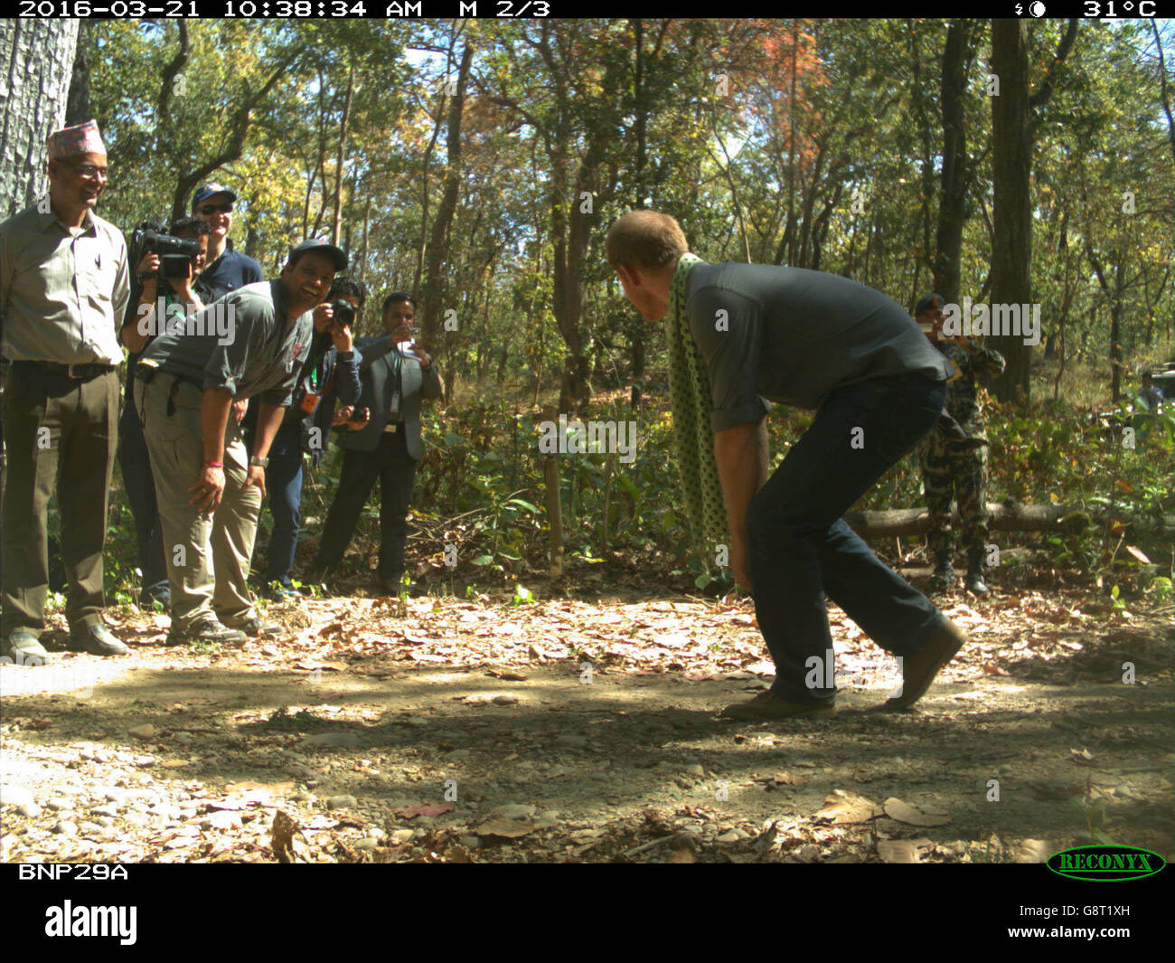 Prinz Harry besucht Nepal - Tag 3 Stockfoto