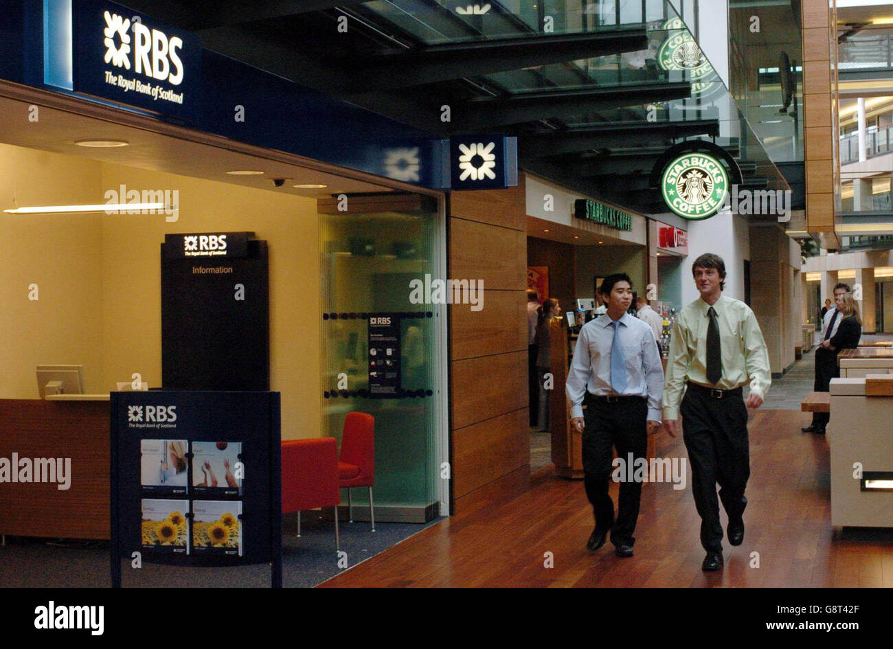 Neuer Hauptsitz der Bank. Der neue Hauptsitz der Royal Bank of Scotland, Gogaburn. Stockfoto
