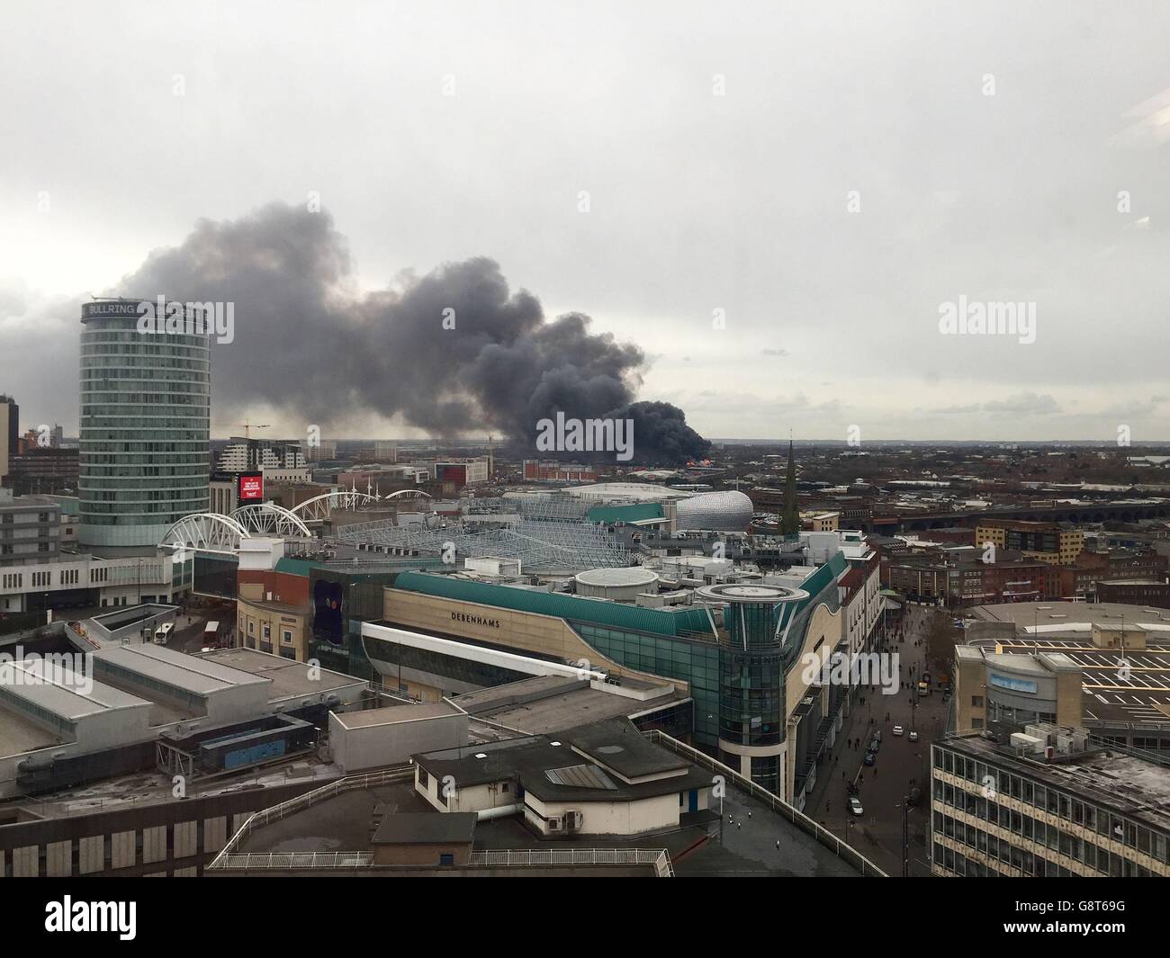 Birmingham recycling Zentrum Feuer Stockfoto