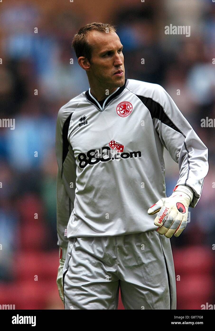 Fußball - FA Barclays Premiership - Wigan Athletic gegen Middlesbrough - JJB Stadium. Mark Schwarzer, Middlesbrough Stockfoto