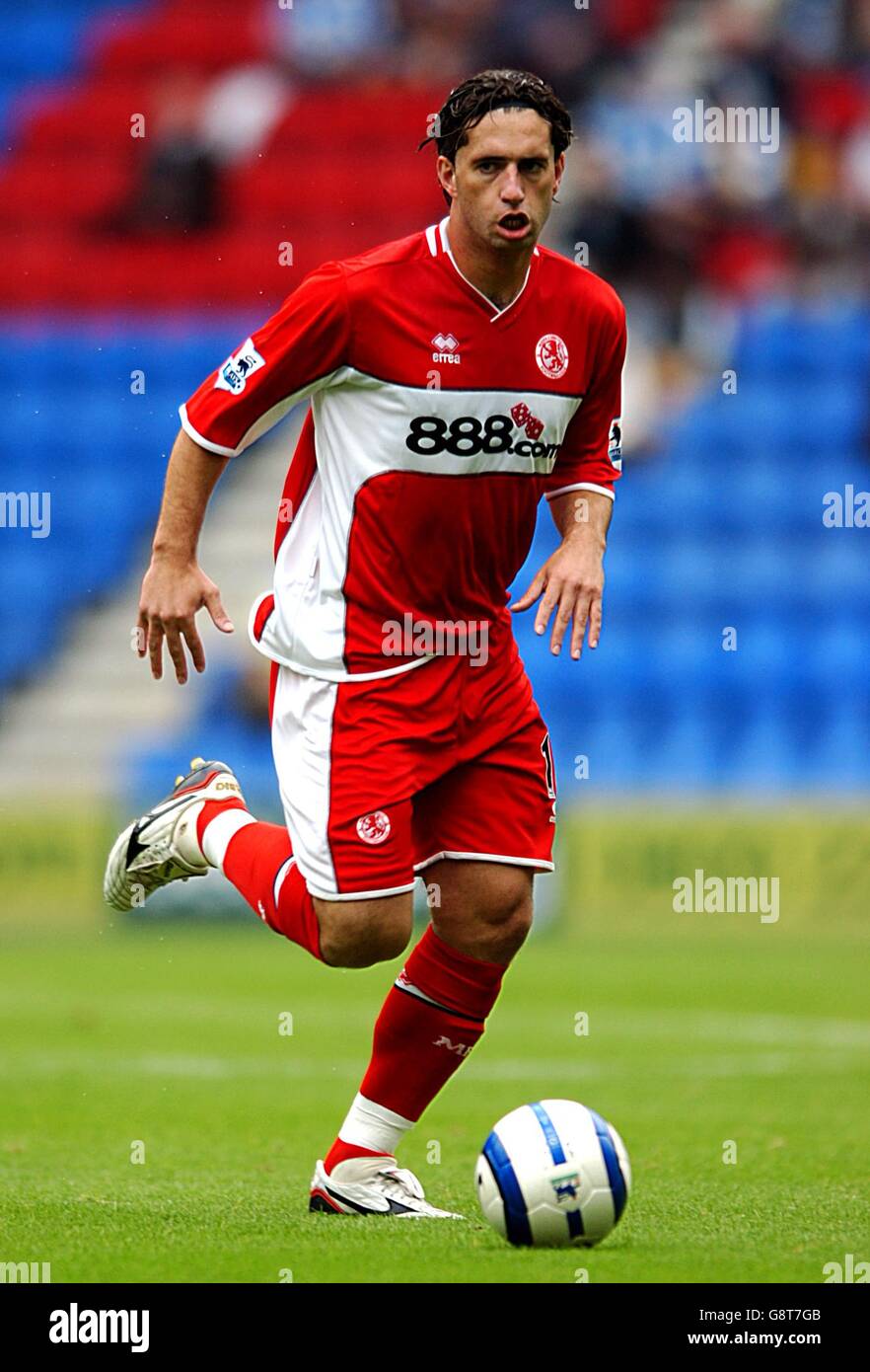 Fußball - FA Barclays Premiership - Wigan Athletic V Middlesbrough - JJB Stadium Stockfoto