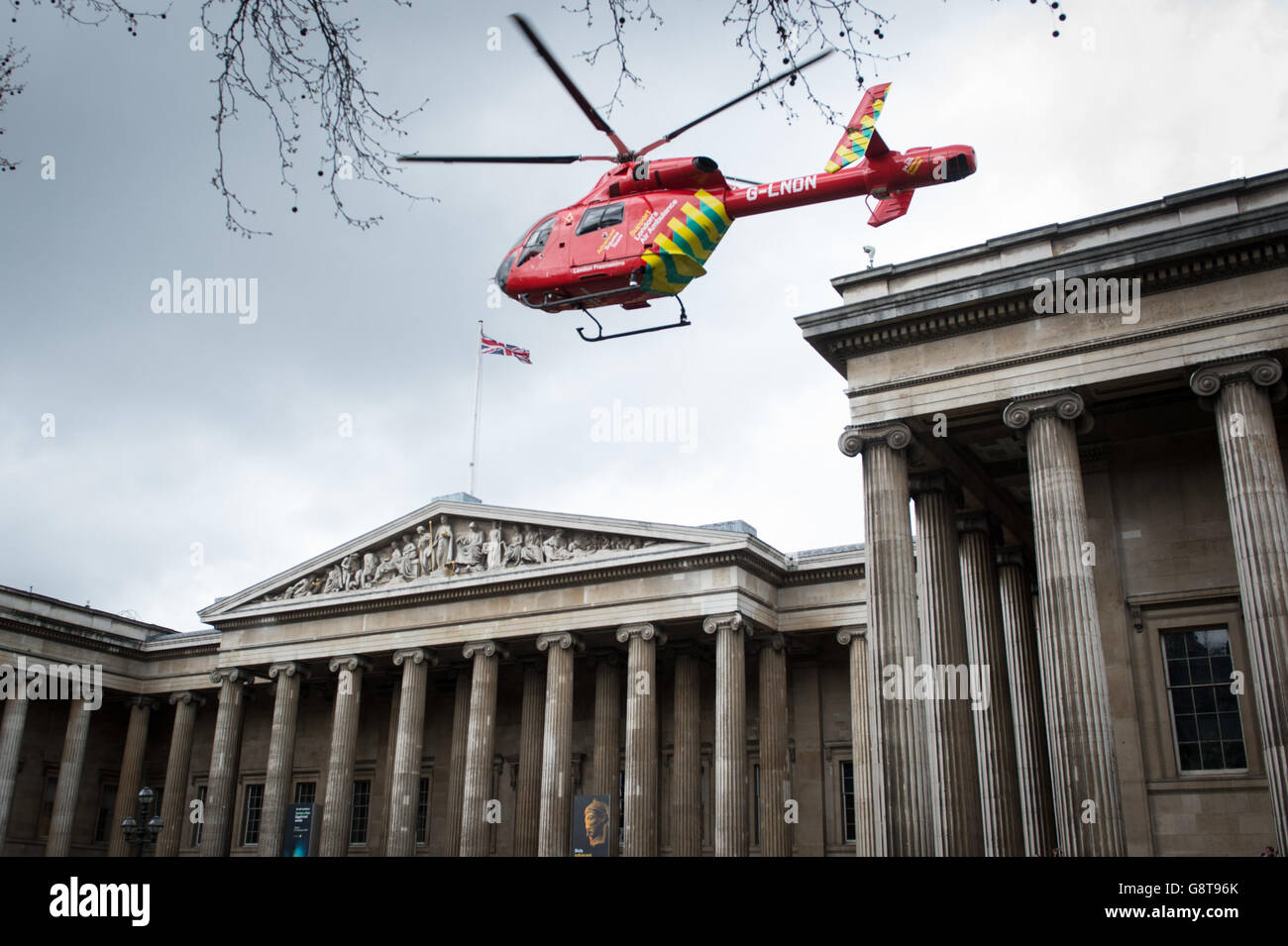 London Luft-Krankenwagen Stockfoto