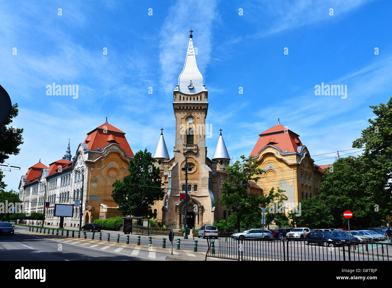 Stadt Timisoara Rumänien Piaristen Mönche bestellen Wahrzeichen Architektur Stockfoto