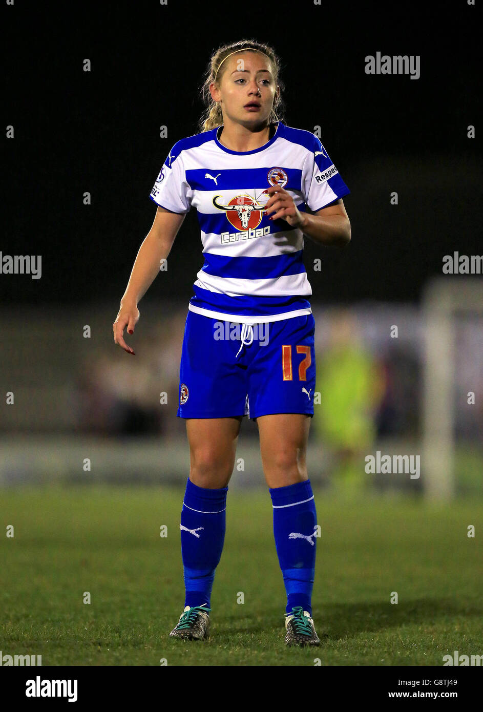 Arsenal Ladies V Lesung Damen - FA Damen Superliga - Boreham Wood Fußballplatz Club Stockfoto