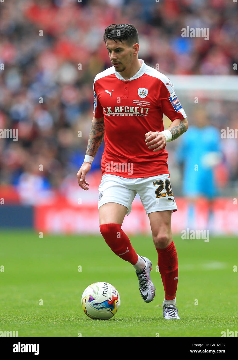 Barnsley's Adam Hammill während des Johnstone's Paint Trophy Finales im Wembley Stadium, London. DRÜCKEN Sie VERBANDSFOTO. Bilddatum: Sonntag, 3. April 2016. Siehe PA Geschichte FUSSBALL-Finale. Bildnachweis sollte lauten: Adam Davy/PA Wire. Stockfoto